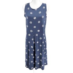 Gudrun Sjoden Womens Size Medium Sleeveless Printed Tee Shirt Dress Pullover